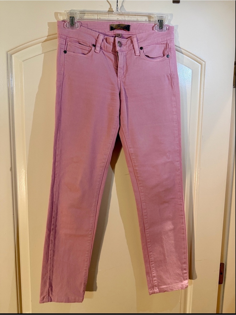 PAIGE light Pink denim Skinny Jeans 24